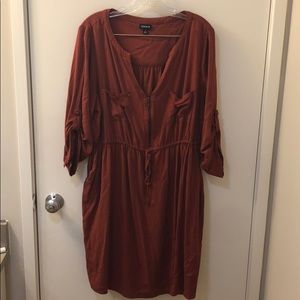 Burnt Orange Dress - Super Soft - Torrid - Size 2